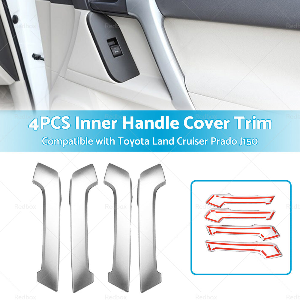 4PCS Matte Front Door Armrest Cover Trim Suitable For Land Cruiser Prado J150-2