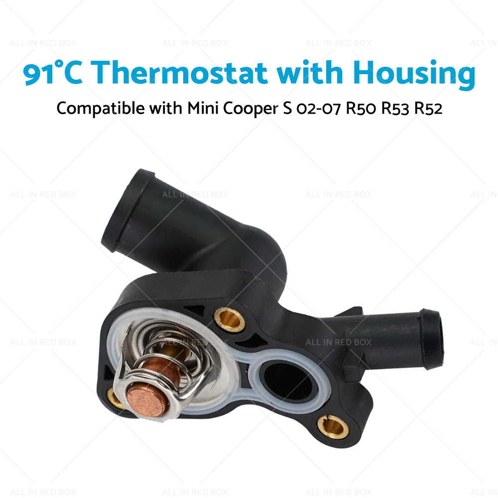 Thermostat w  Housing Suitable for Mini Cooper S R50 R53 R52 11537512733-3
