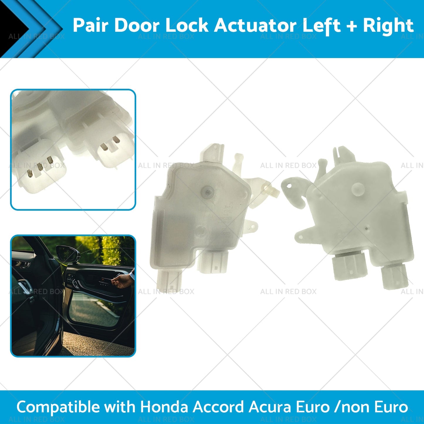 Pair Door Lock Actuator LR Suitable for Honda Accord Acura Euro  non Euro 03-07-1