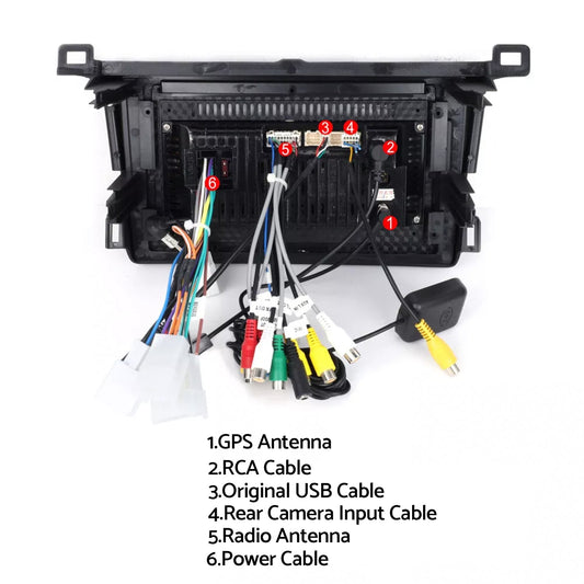 CarPlay Stereo Head Unit Suitable For Toyota RAV4 13-18 Android 13.0 GPS 4+64GB-1