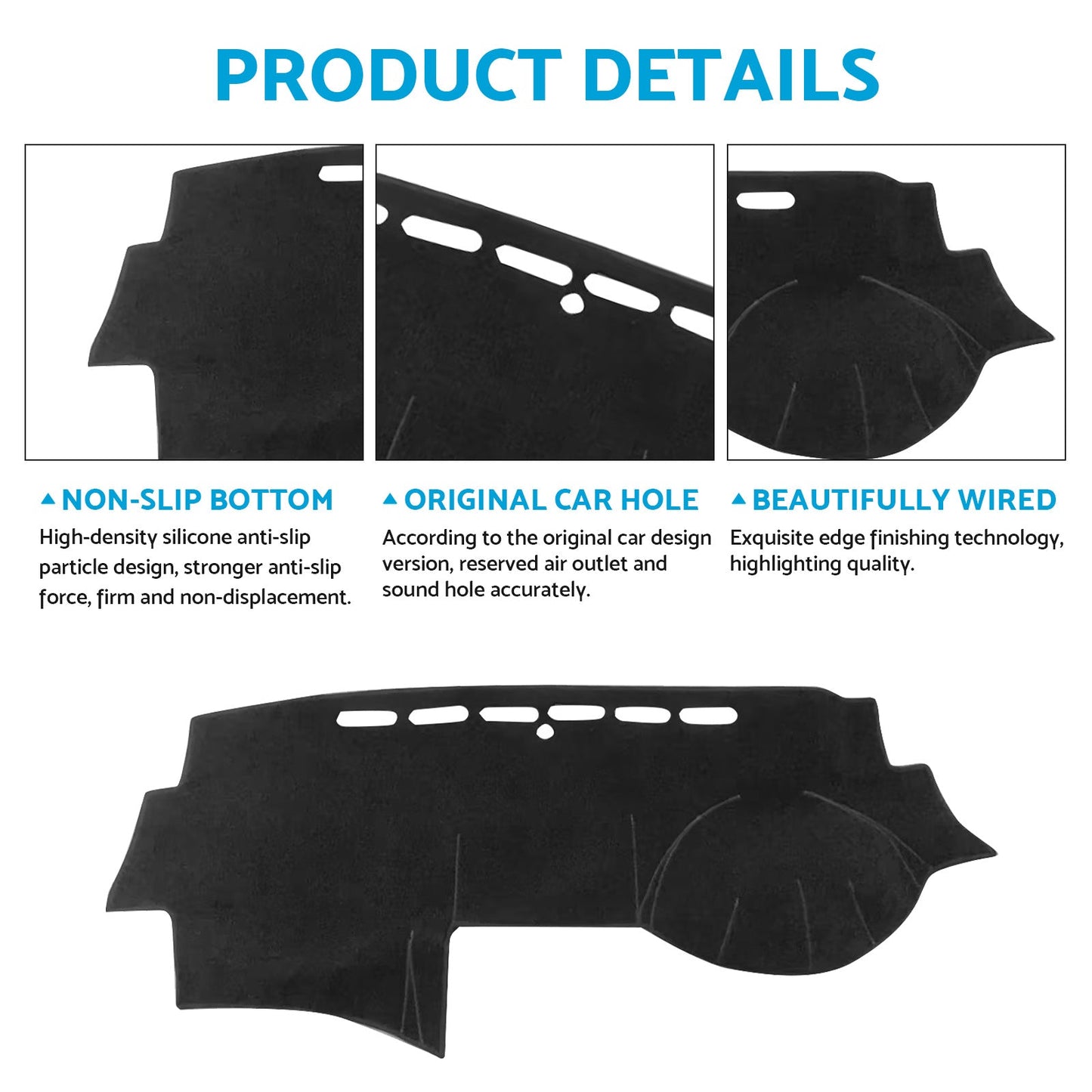 Dash Mat Cover Suitable For Honda Accord Euro CL9 2003-2008 No Sat Nav-3