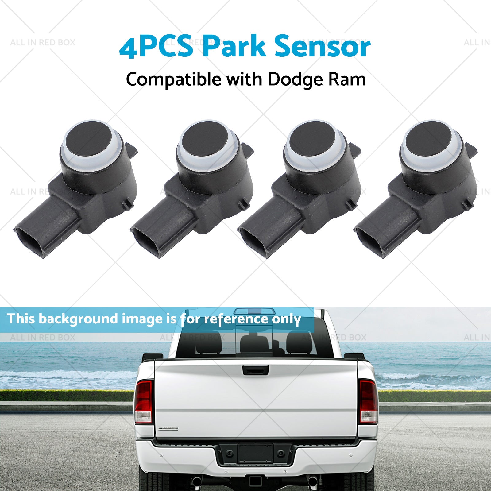4x Park Sensor Suitablefor 09-18 Dodge Ram Chrysler 300 Dodge Journey 1EW63TZZAA-4