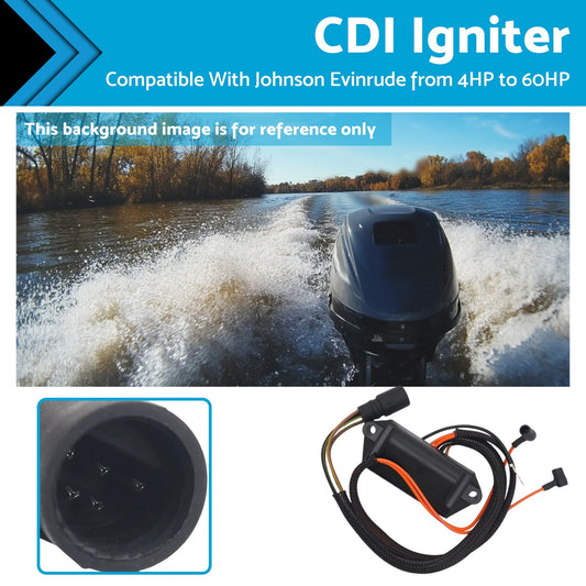 CDI Igniter Suitable For Johnson Evinrude 15HP 20HP 25HP 1985-1988 586697-0