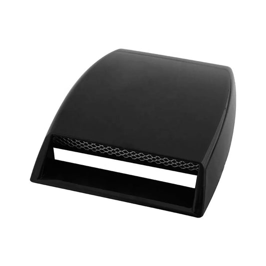 Universal Car Air Flow Intake Scoop Bonnet Hood Cover Black ABS Plastic-0