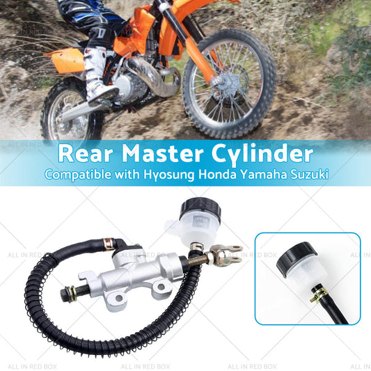 Rear Foot Brake Master Cylinder Pump Reservoir Suitable for Honda Yamaha Suzuki-1