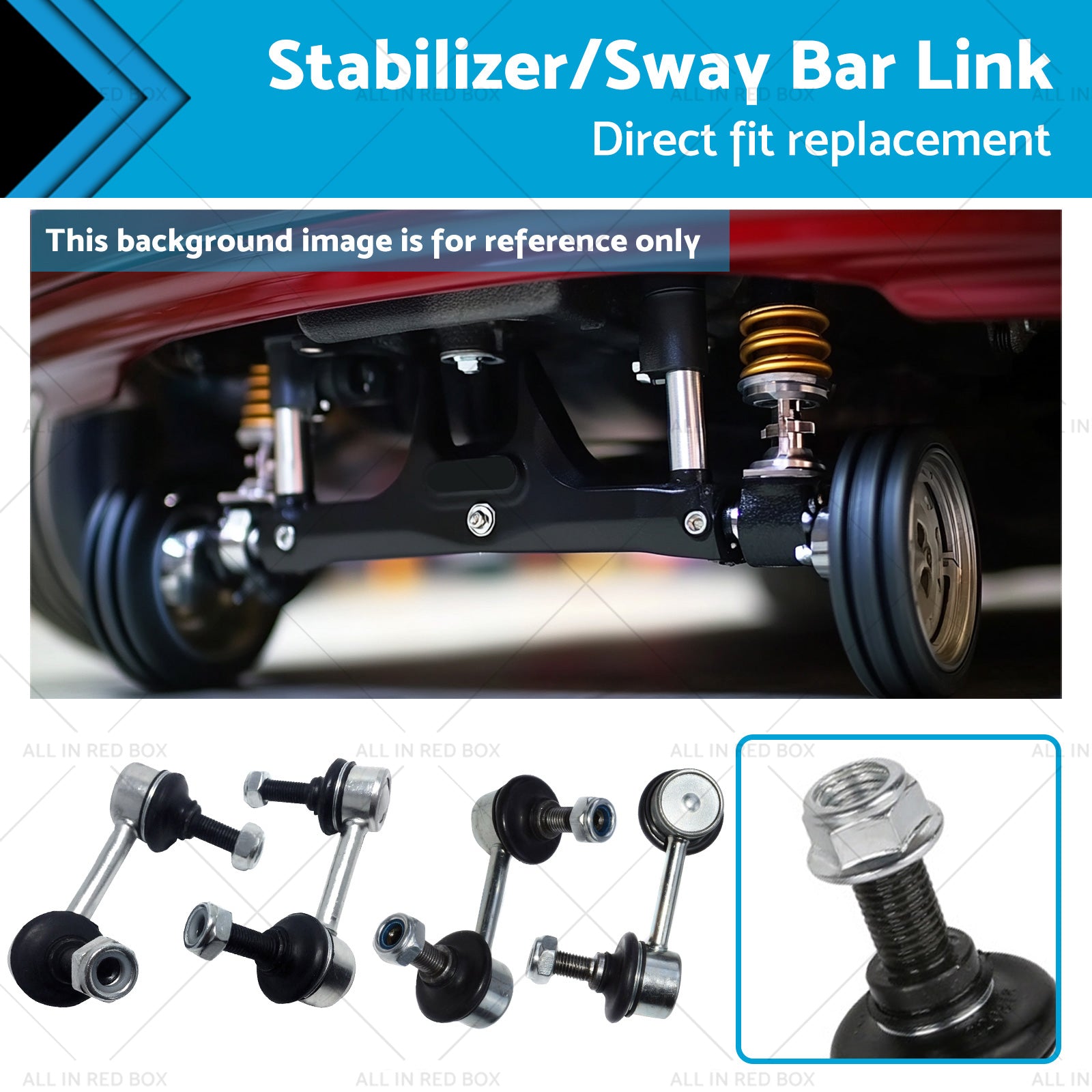 4x Front & Rear Stabilizer/Sway Bar Link Suitable For Honda Civic FD 2006-2012-0