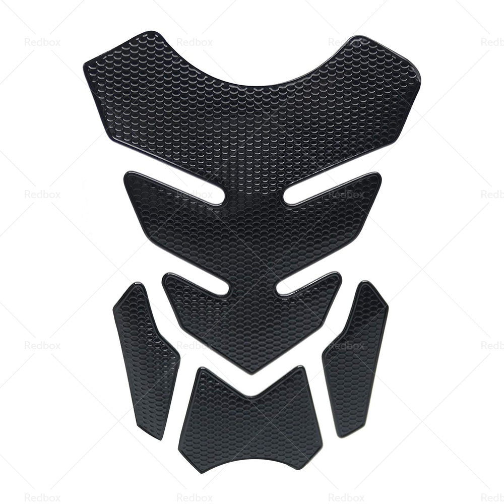 Wide Pure Black Motorcycle Gas Tank Pad Protector Sticker Decal For Motorbike-2