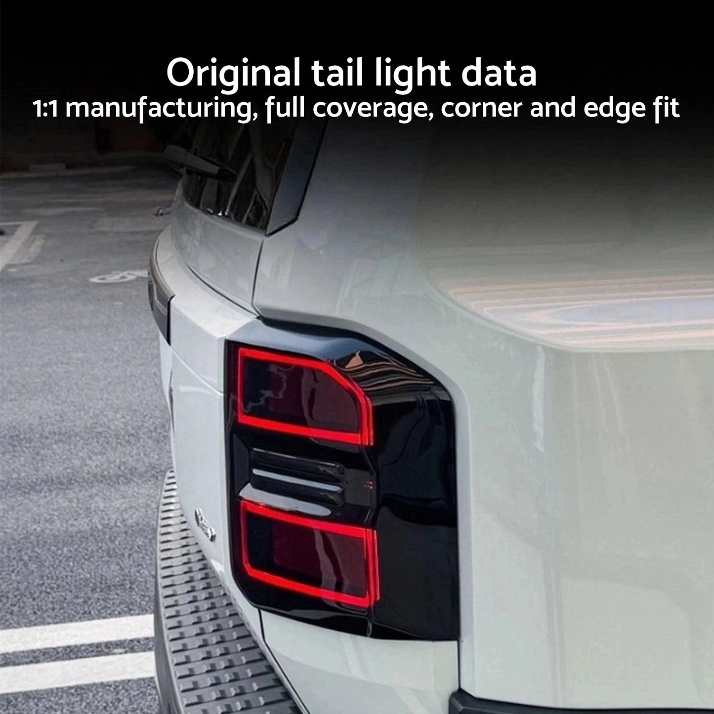 2X Tail Light Lamp Cover Trim Suitable For Toyota Land Cruiser Prado LC250 2024-3