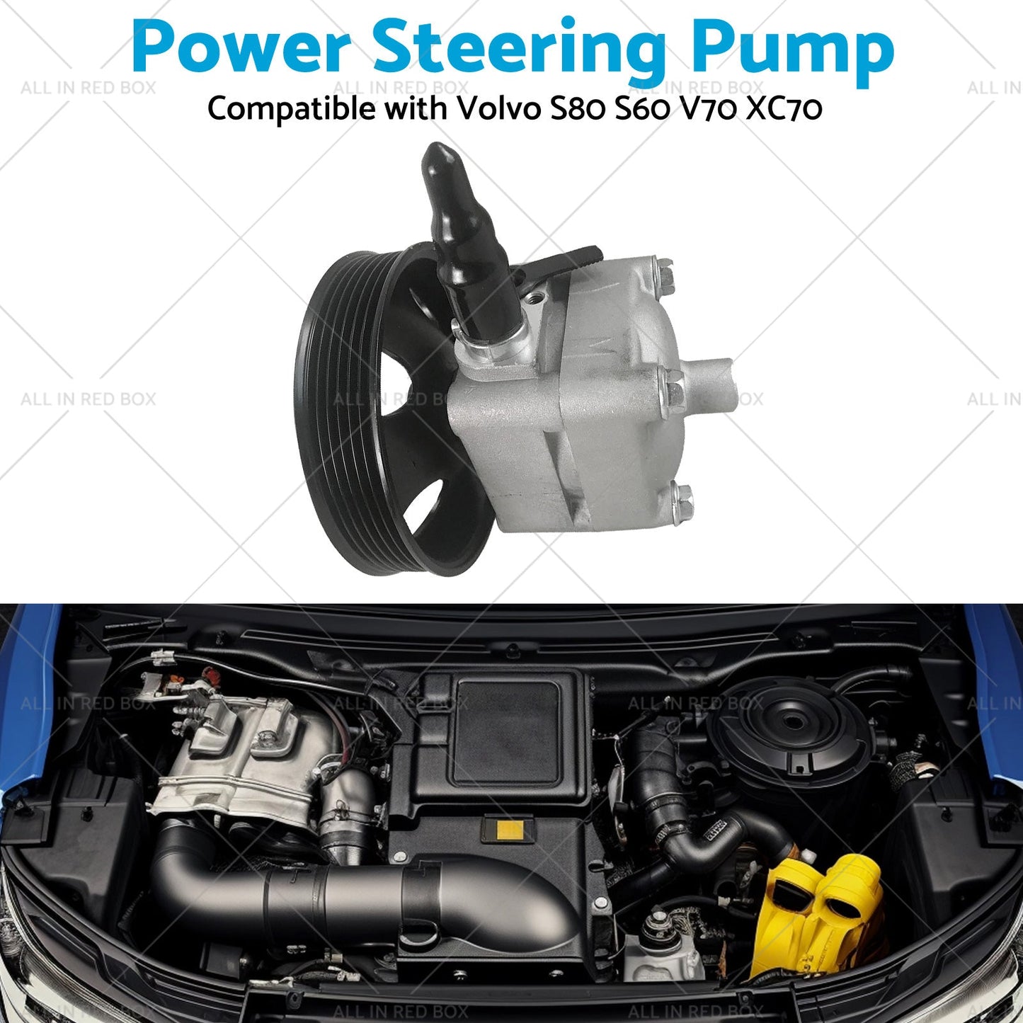 Power Steering Pump Suitable for Volvo XC70 XC90 S80 S60 V70 D5 30741790-3