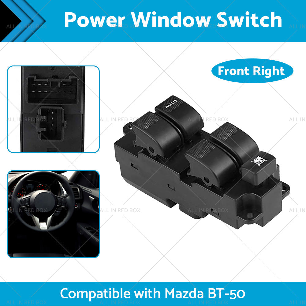 Power Window Master Switch Suitable for Mazda BT-50 4 Door 2012-2016 UB9D66350-1