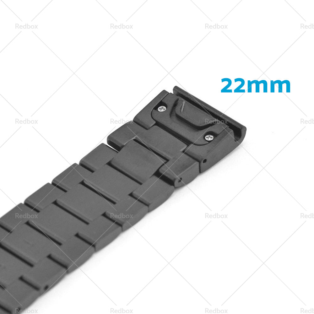 Stainless Steel Strap Quick Fit Watch Band Suitable For Garmin Fenix 5 6 22mm-4