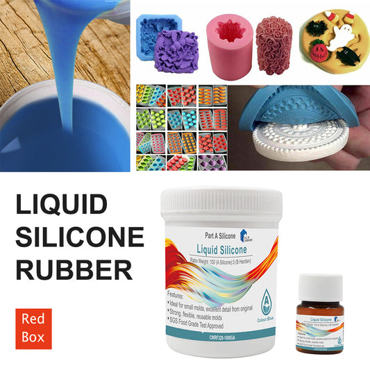 SH25 Liquid Silicone Rubber Mould Making Kit 100:3 Mix - 1Kg 5Kg 10Kg Blue-0