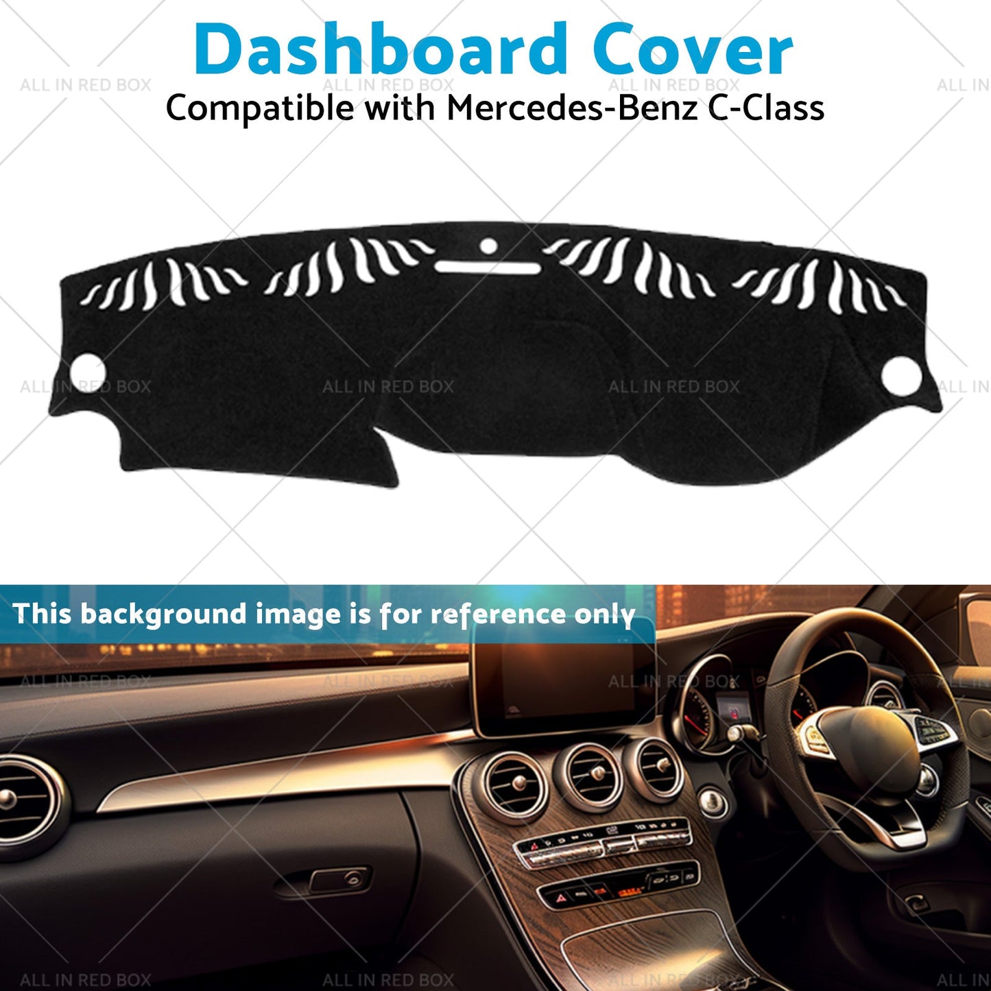 Suitable for Mercedes C-Class W204 6 or 2011-6 or 2014 Dashboard Dash Mat-4