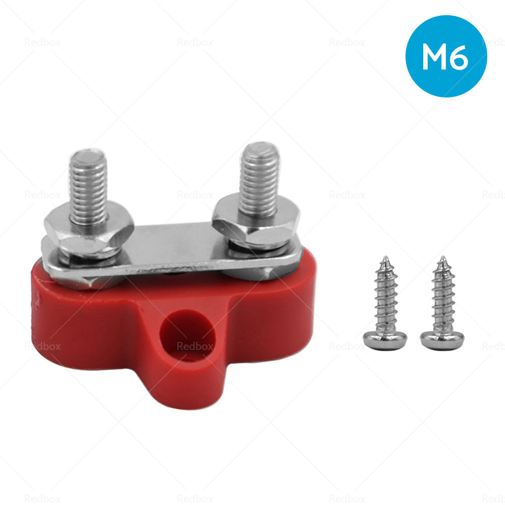 Bus Bar Power Terminal Blocks M6 Negative  M8 Positive Power Distribution Studs-4