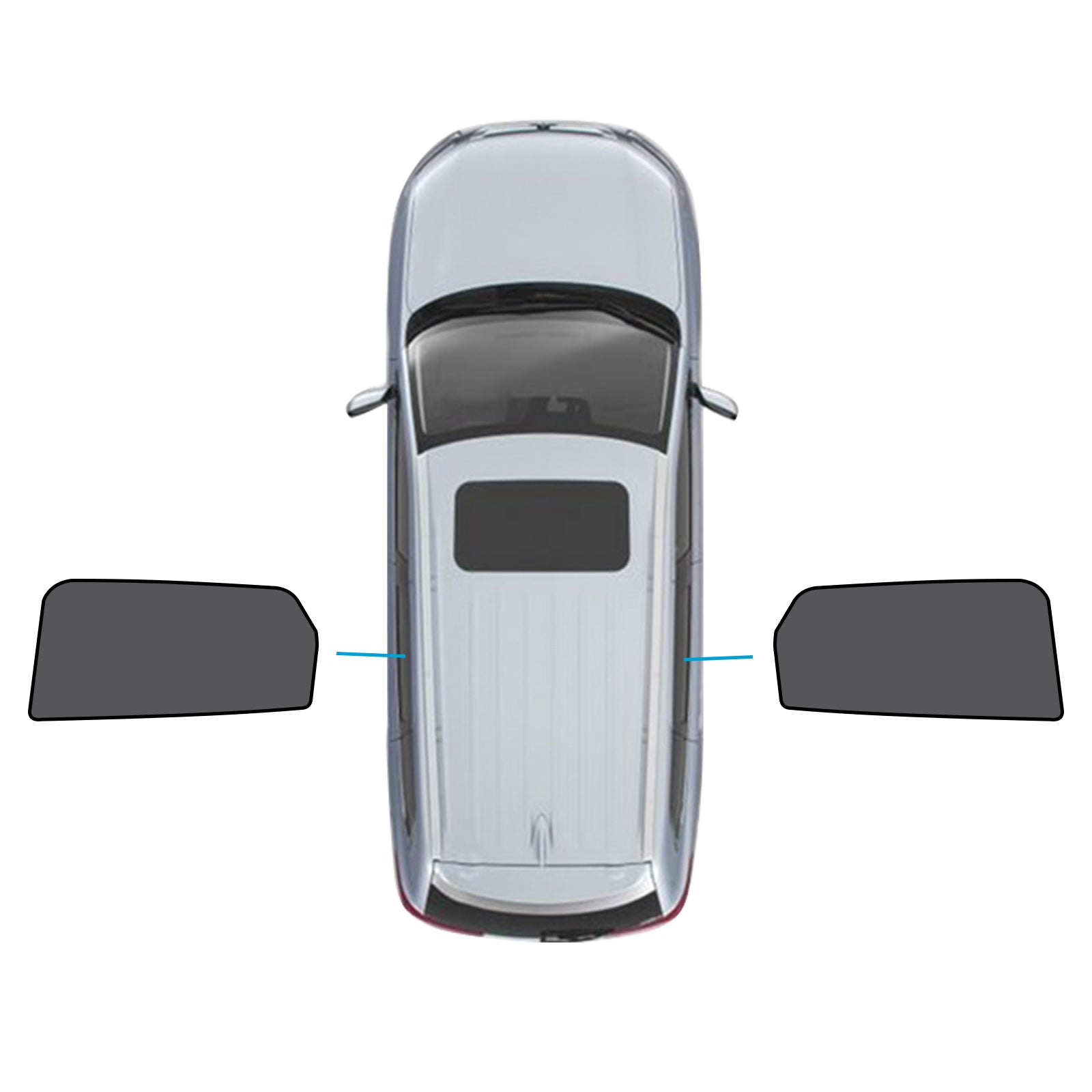 2x Rear Car Window Sun Shades Suitable for Mazda CX-9 CX9 16-25 UVA Protection-0