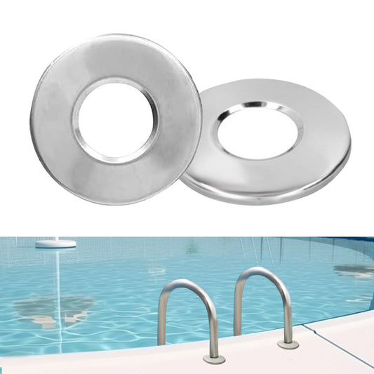 Ladder Accessories 2Pcs Stainless Steel Bumpers Escutcheon Handrail Pool Covers-0
