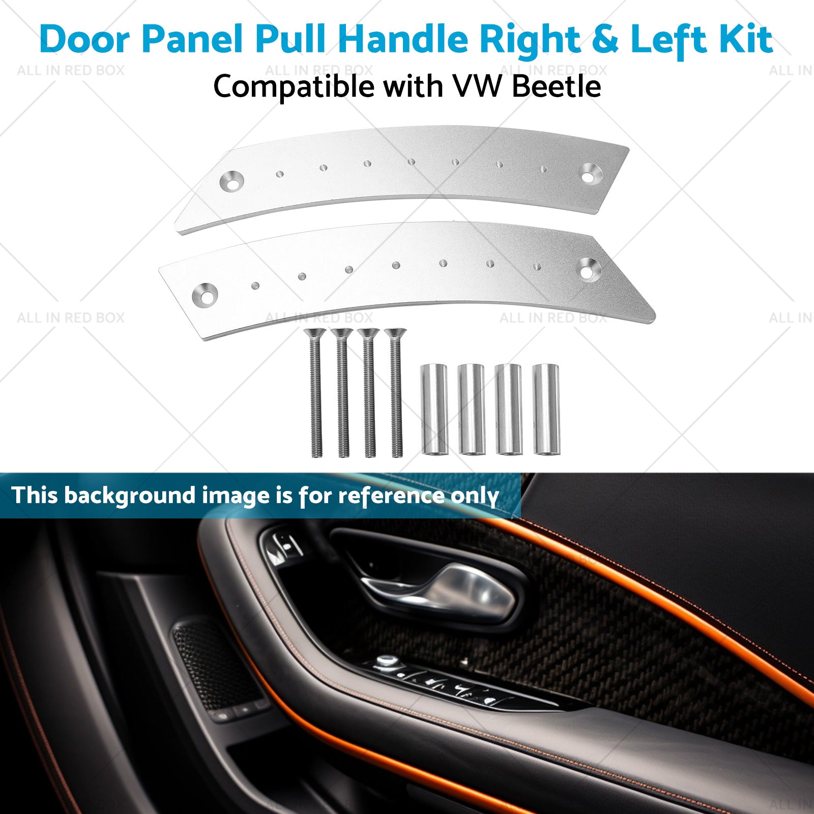 Aluminum Door Panel Pull Handle Right and Left Kit Suitable For VW Beetle 1998-2010-4