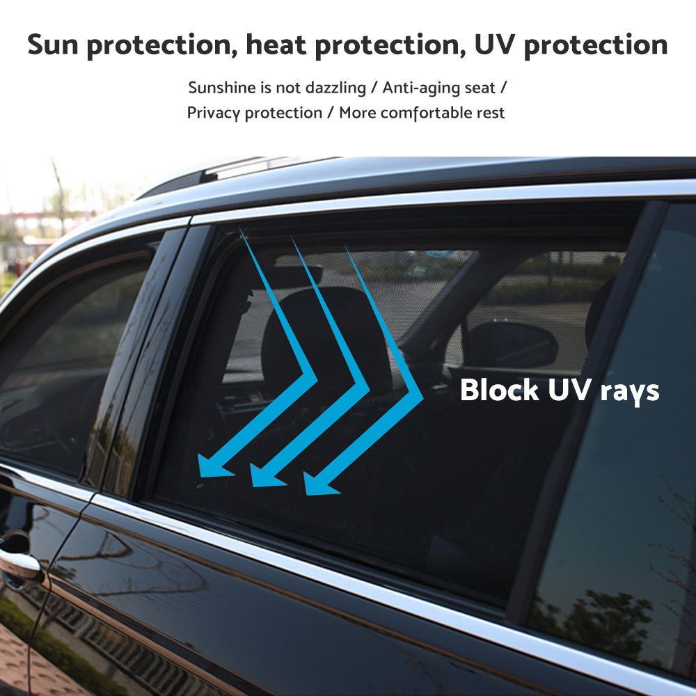 4x Magnetic Car Window Privacy Sun Shades Suitable For Ford Ranger PX2 3 2015-now-3