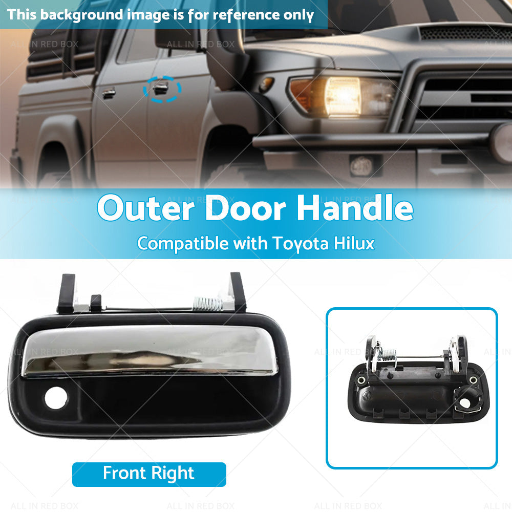 Chrome Front Right Outer Door Handle Suitable For Toyota Hilux 1988-1997-2