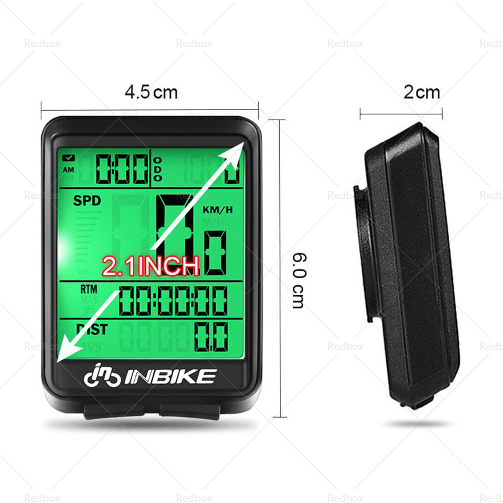 Wireless Cycling Bike Bicycle LCD Cycle Speedometer Computer Odometer Waterproof-3