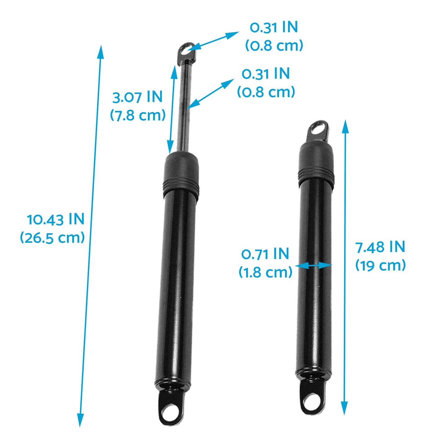 2x Steering Damper Suitable For Husqvarna Dixon Jonsered Poluan RedMax 539102720-3