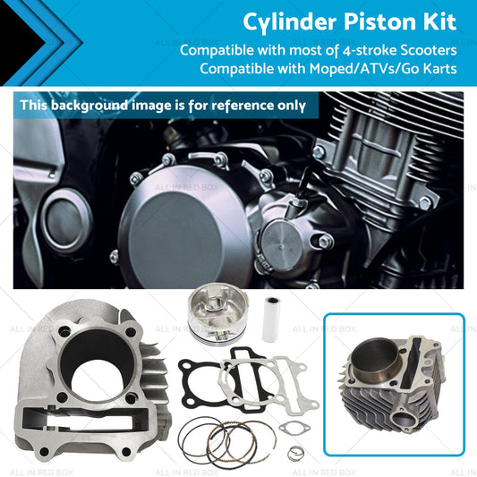 61mm Bore Cylinder Upgrade Kit Piston Gasket Suitable for GY6 172cc 180cc Motor-0