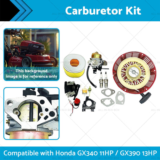 SuitableFor Honda GX340 GX390 11 or 13HP Carburetor Ignition Coil Spark Plug Filter-1