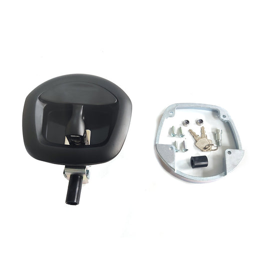 1x Black Recessed Folding T Lock / Handle Suitable For Trailer Toolbox Drop T Whale Tail-0
