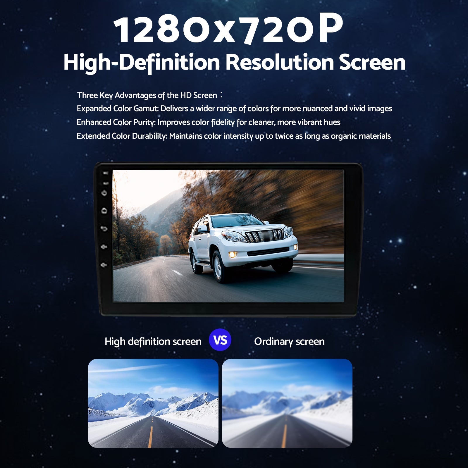 CarPlay Stereo Head Unit Suitable For Toyota Prado 02-09 Android 13 GPS 4+64G-1