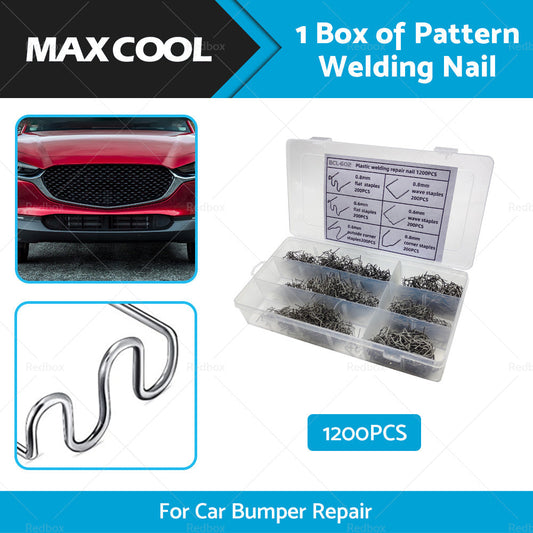 1200PCS Steel Hot Stapler Staples Repair Tools Kit For Plastic Welder Car Bumper-1