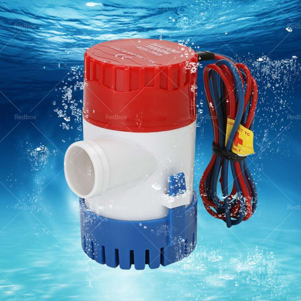 500GPH 12V Caravan Camping Marine Submersible Bilge Water Pump Fishing Boat-4