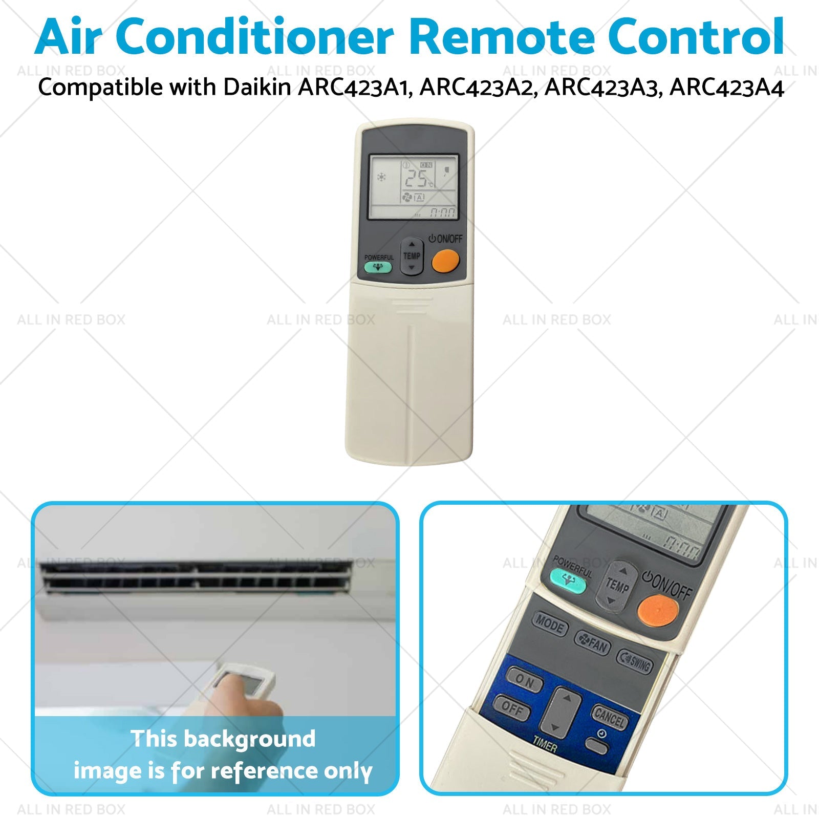 Air Conditioner Remote Control Suitable for Daikin ARC417A3 ARC417A14 ARC417A15-4