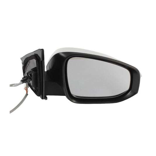 White No Autofold Right Side Door Mirror Suitable for Toyota RAV4 2013-2018 White Right Side Non-Fold-0