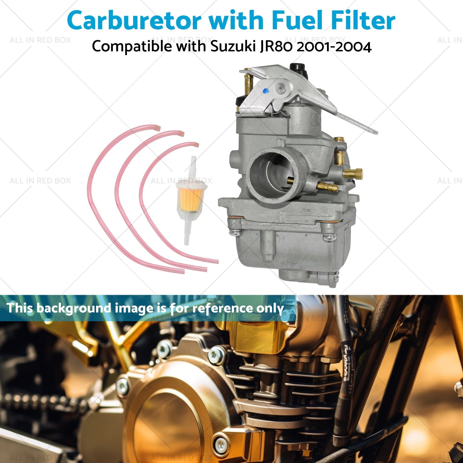1x Carburetor with Fuel Filter Assembly Suitable for Suzuki JR80 2001-2004 Bike-4