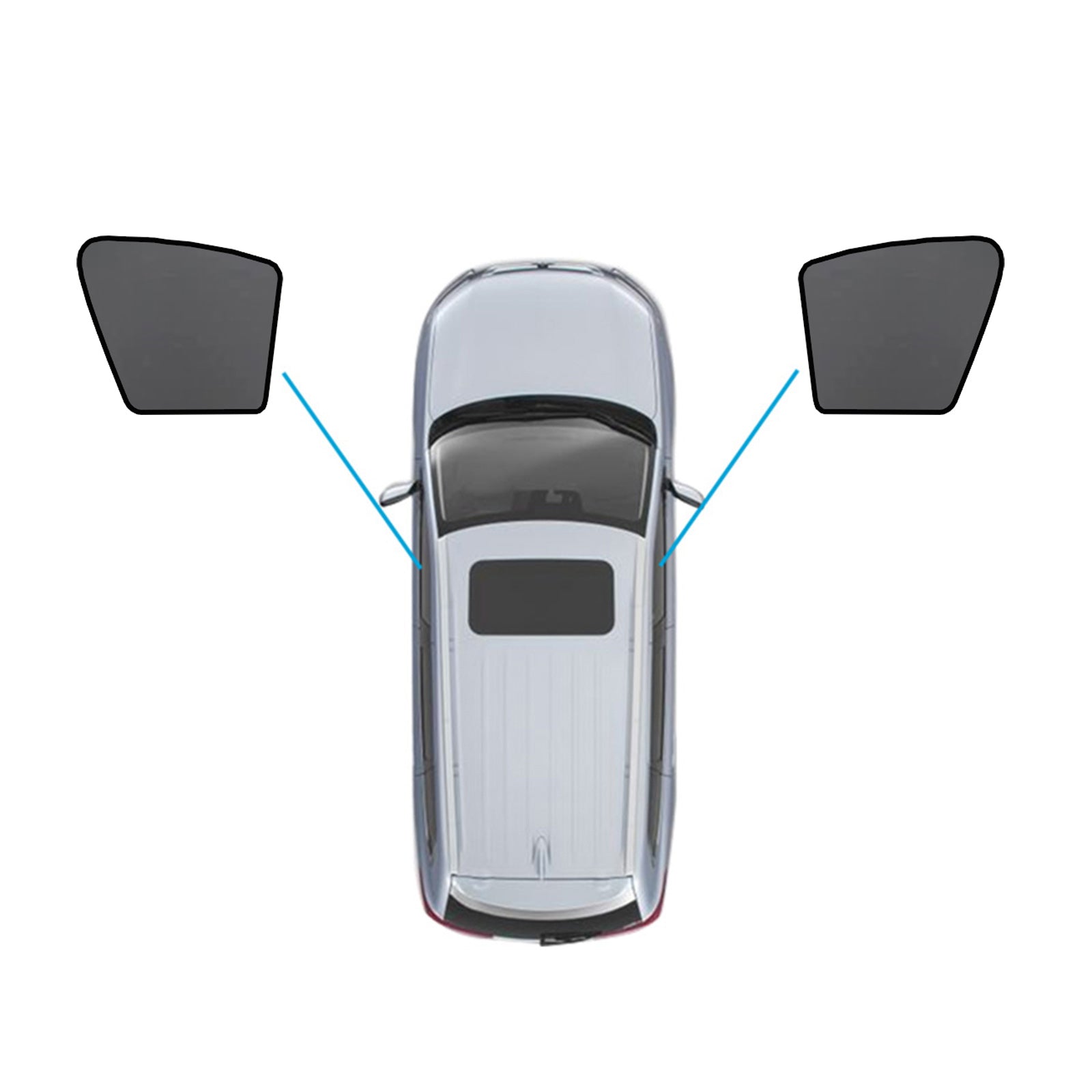 Car Window Sun Shade Magnetic Sun Blind Mesh Suitable for BMW X5 F95 G05 2018-On-0