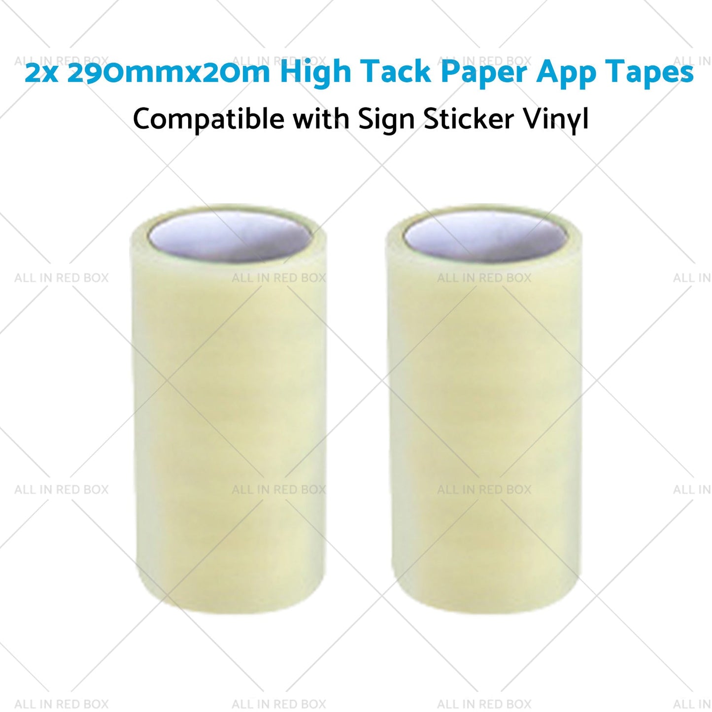 2x 290mmx20m High-Viscosity Paper Tapes Suitable for Sign Sticker Vinyl-1