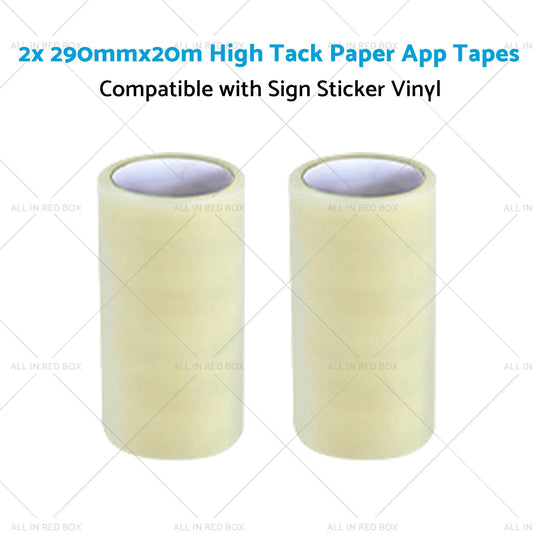2x 290mmx20m High-Viscosity Paper Tapes Suitable for Sign Sticker Vinyl-1