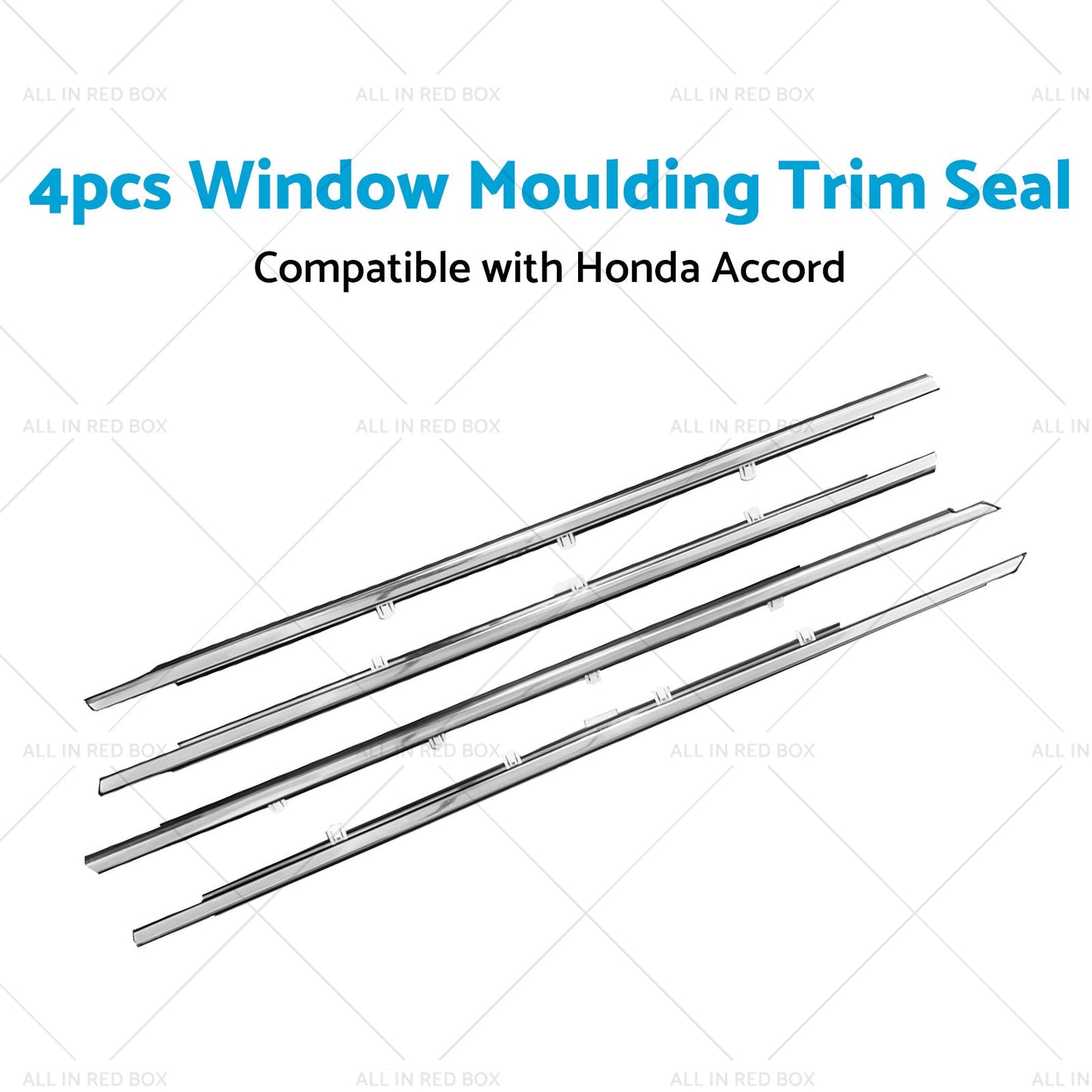 4x Window Glass Seal Weatherstrip Weather Strip Suitable For Honda Accord 08-13-3