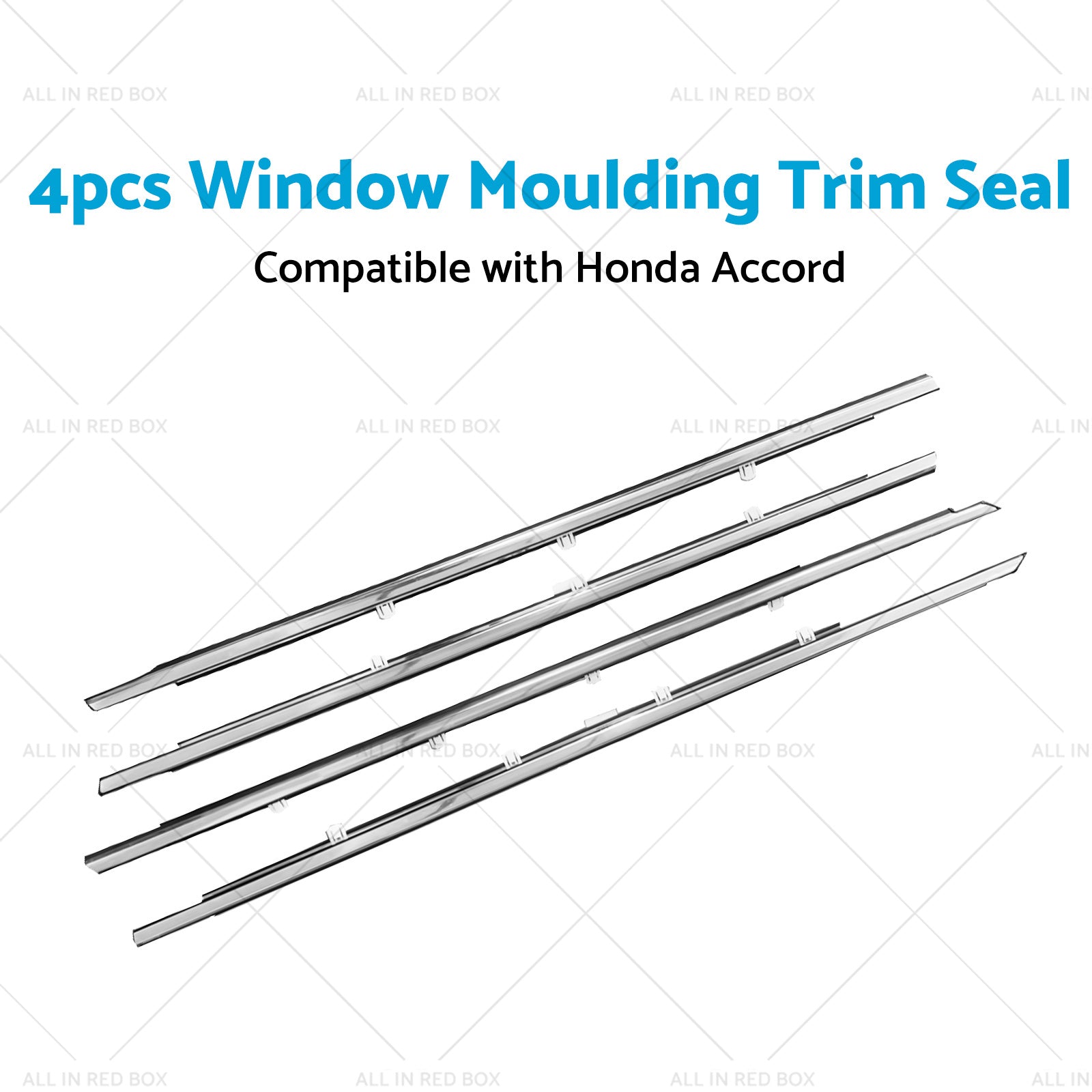 4x Window Glass Seal Weatherstrip Weather Strip Suitable For Honda Accord 08-13-3