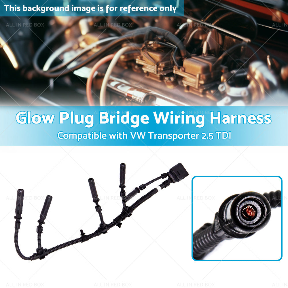 Glow Plug Bridge Wiring Harness 070971277B Suitable for VW Transporter 2. 5 03-10-2