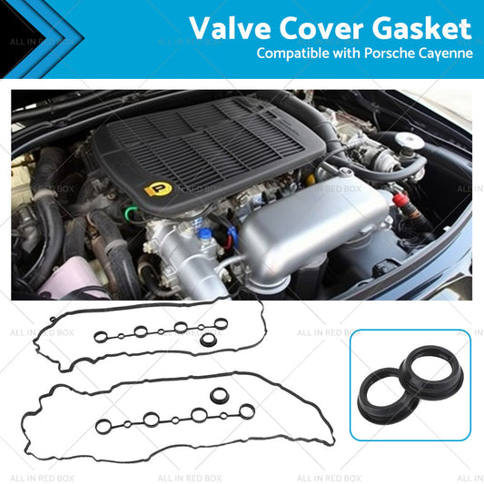 Left Right Valve Cover Gasket Spark Plug Seals Cam Gasket Suitable for Cayenne-0