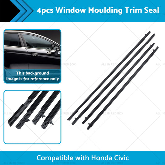 4pcs Window Door Belt Weather Strips Suitable for Honda Civic 06-11-1