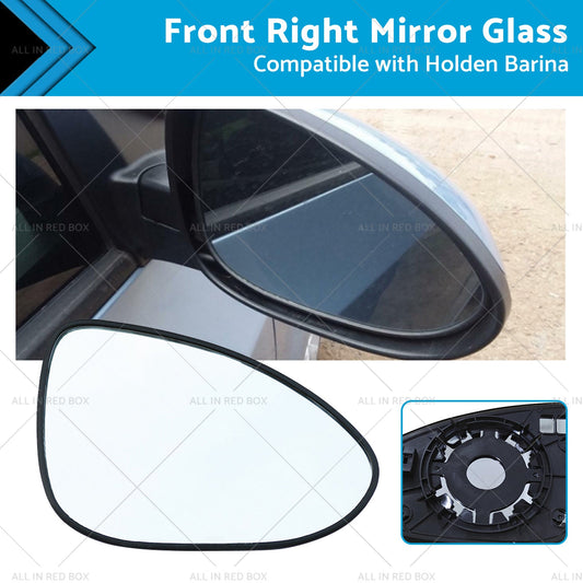 Suitable for Holden Barina 2011-ON Right Mirror Glass With Back Plate NO HEATED-0