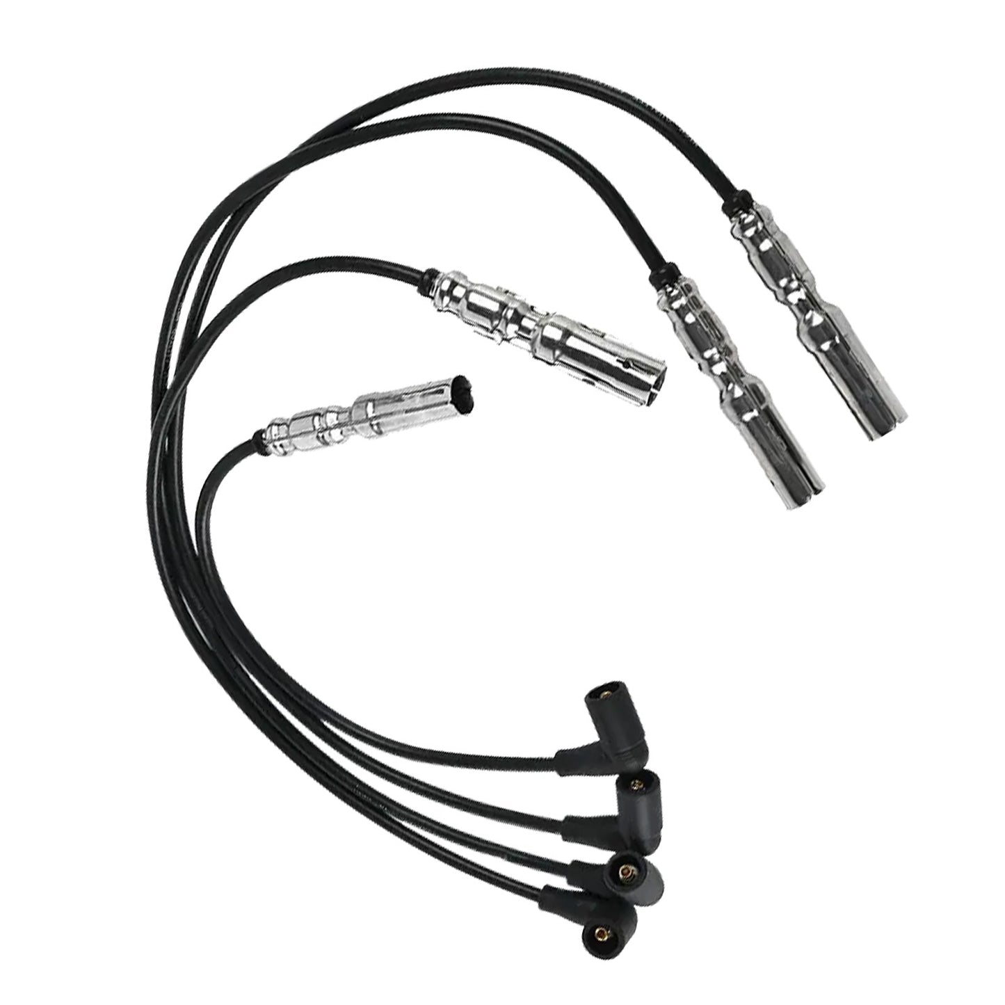 4pcs 7mm Ignition Spark Plug Wire Suitable For VW Beetle Golf Jetta 2.0 L4 98-15-0