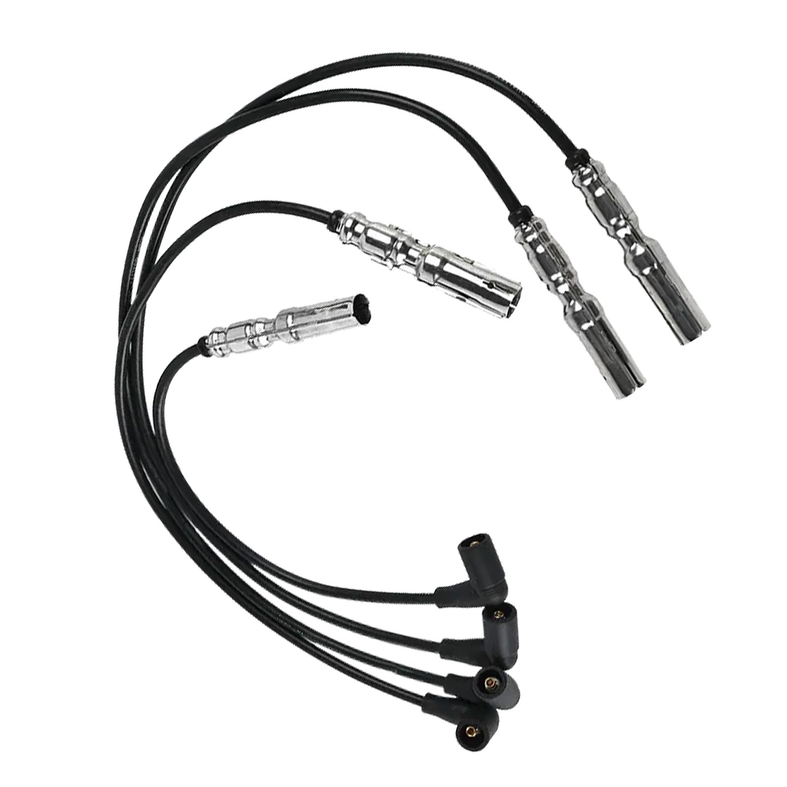 4pcs 7mm Ignition Spark Plug Wire Suitable For VW Beetle Golf Jetta 2.0 L4 98-15-0