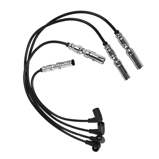 4pcs 7mm Ignition Spark Plug Wire Suitable For VW Beetle Golf Jetta 2.0 L4 98-15-0