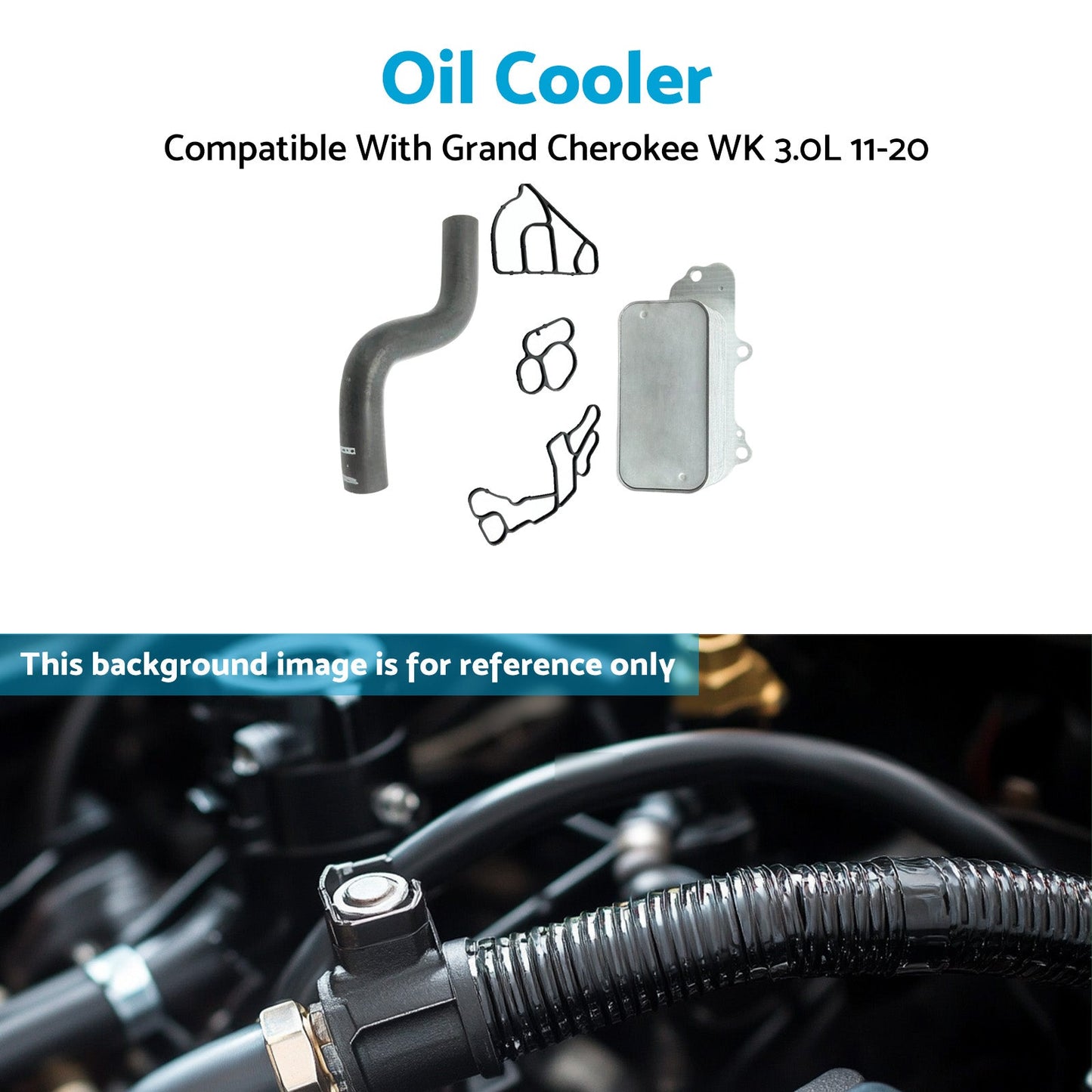 Aluminum Oil Cooler Suitable For Jeep WK 3.0L Diesel EXF Engine 2011-2020-2