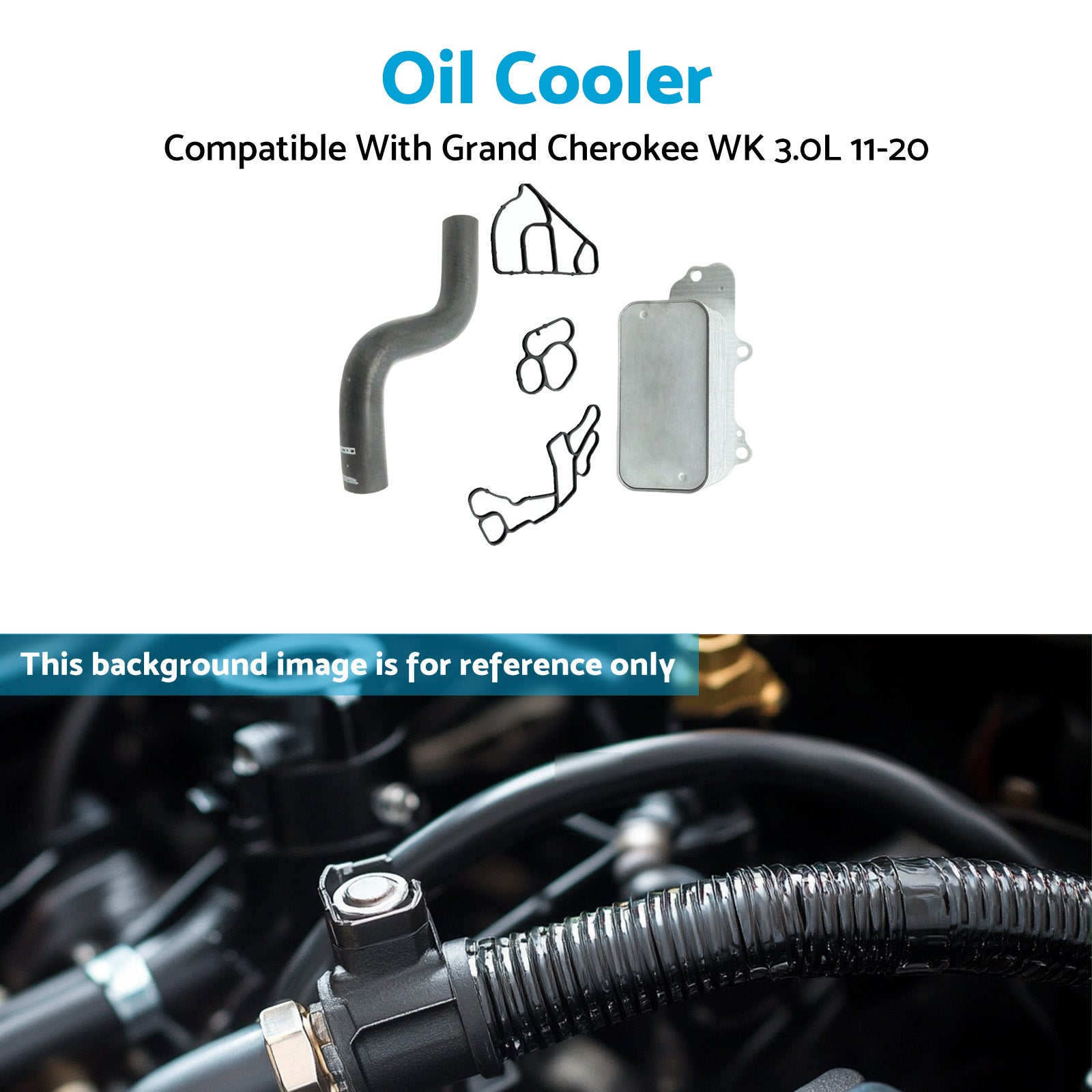 Aluminum Oil Cooler Suitable For Jeep WK 3.0L Diesel EXF Engine 2011-2020-2