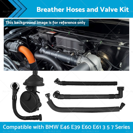 5PCS Crankcase Vent Valve  and  Breather Hose Kit Suitable for BMW M52 M54 E46 X3 X5-1