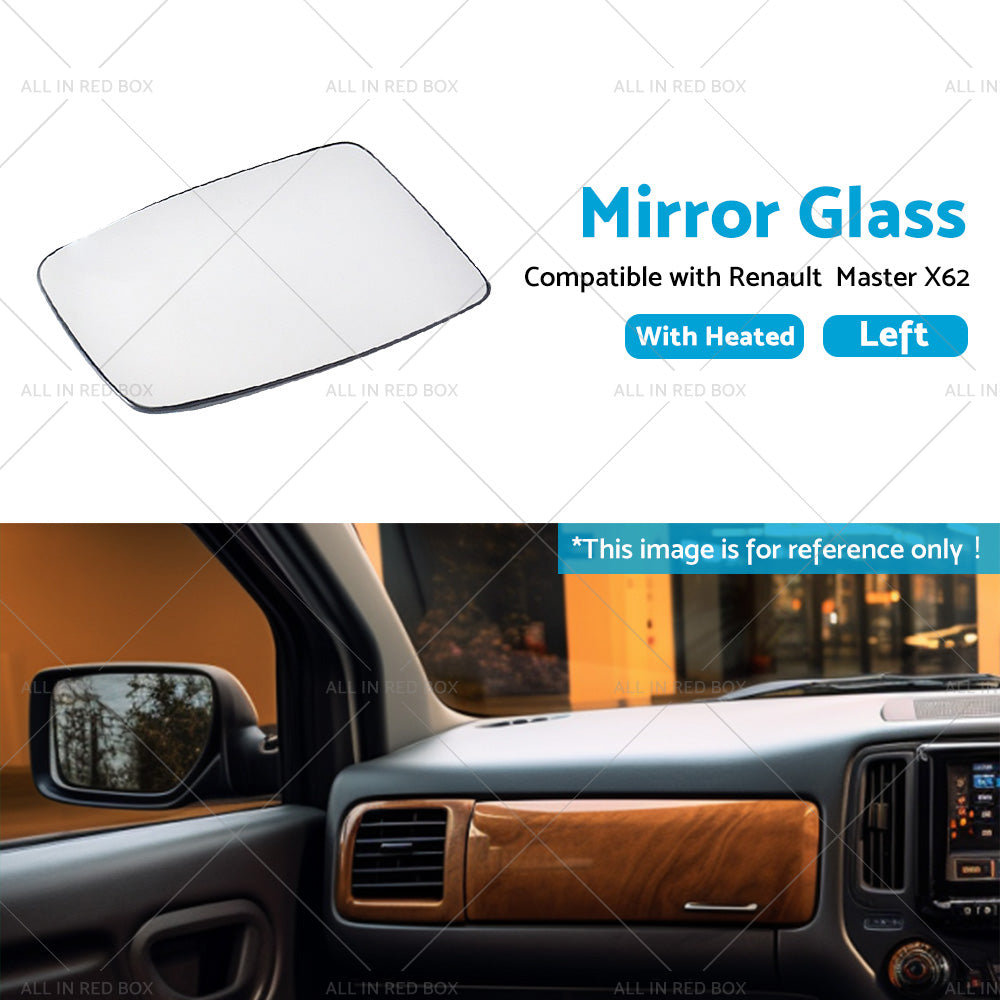 Left Mirror Glass Suitable for Renault Master X62 2010-2019 Heated Convex Base-3